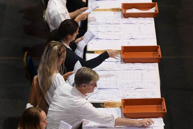 Counting took place across the UK for the European Parliamentary elections: Joe Giddens/PA Wire