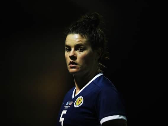 Jenny Beattie of Scotland during a Women's International Friendly match between Scotland and United States in 2018