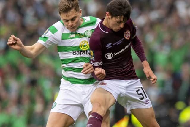 Hearts' 16-year-old Aaron Hickey was superb in the Scottish Cup final.