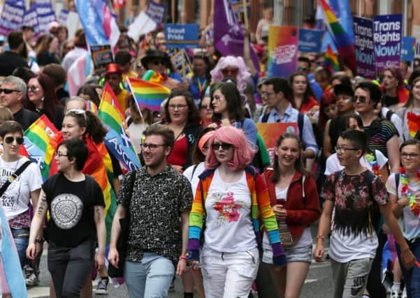 Last years Pride Glasgow ran into trouble due to overcrowding. Picture: PA