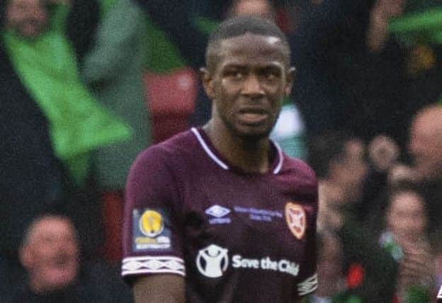 Arnaud Djoum says he wanted to win cup final to repay Hearts' fans.