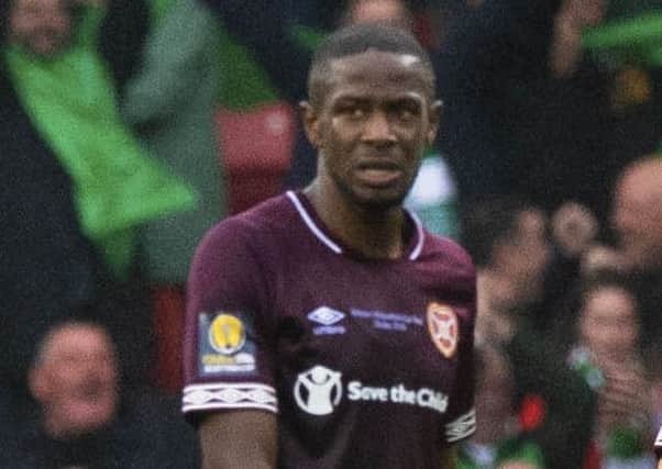 Arnaud Djoum says he wanted to win cup final to repay Hearts' fans.