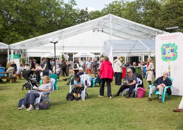 General views of the Edinburgh International Book Festival in Edinburgh's Charlotte Square. Picture: Robert Perry/PA Wire