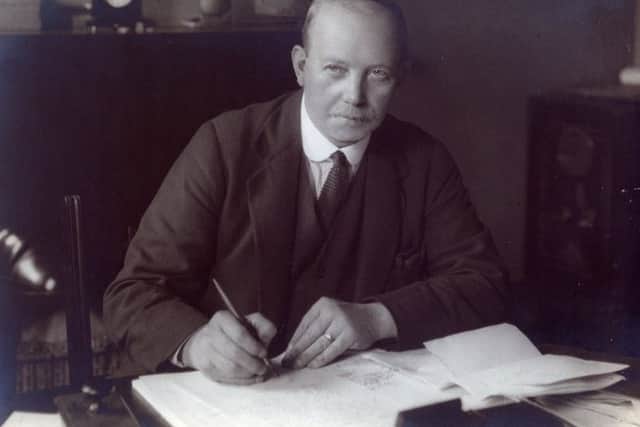 Archibald Leitch in 1924. The Scottish architect helped design some of the most famous football grounds in Scotland and England, as well as many industrial facilities