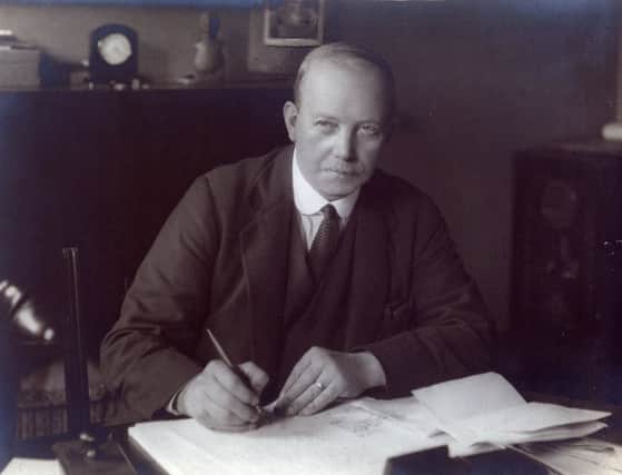Archibald Leitch in 1924. The Scottish architect helped design some of the most famous football grounds in Scotland and England, as well as many industrial facilities