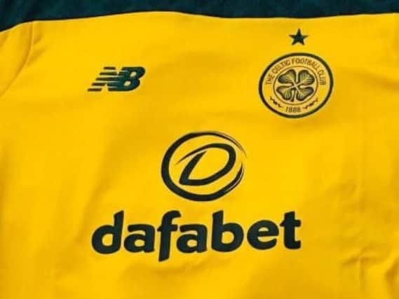 Detail from the "leaked" new Celtic away kit