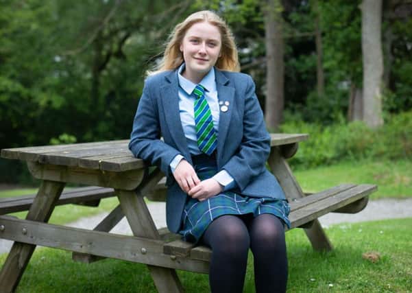 Elizabeth Homewood has been a boarder pupil at Lomond School for six years where she lives and studies away from home on Bute.