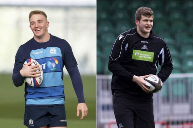 Kyle Steyn, left, and Scott Cummings have grabbed the last two spots in Gregor Townsend's Scotland training squad