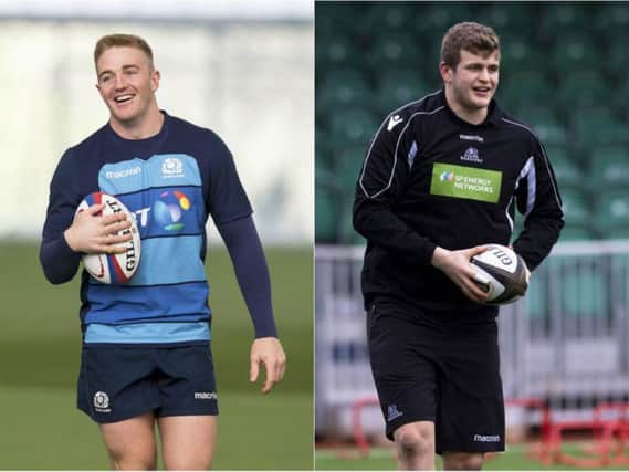 Kyle Steyn, left, and Scott Cummings have grabbed the last two spots in Gregor Townsend's Scotland training squad
