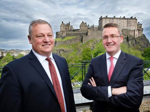 Paul Soubry and Colin Robertson pictured following signing of the deal. Picture: Contributed