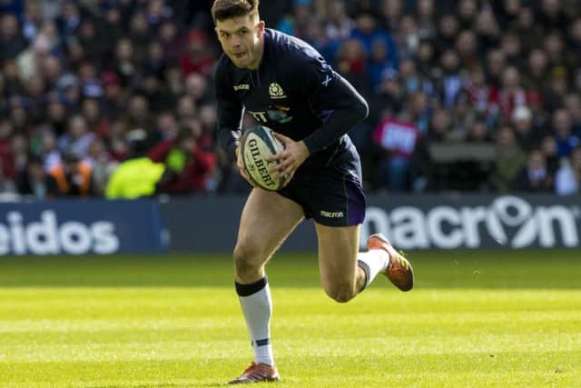Though in rehab following an ankle injury, Blair Kinghorm considers himself lucky to have been relatively injury-free in his career so far. Picture: SNS/SRU