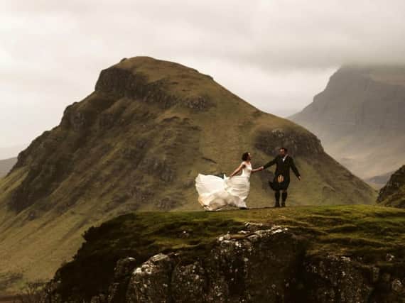 Kate and Shaun Mountain on the Isle of Skye. Picture: SWNS