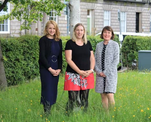 Left to right: Annie Diamond (director), Nathalie Agnew (managing director), Rosemary Gallagher (director) at Relative PR. Picture: Contributed