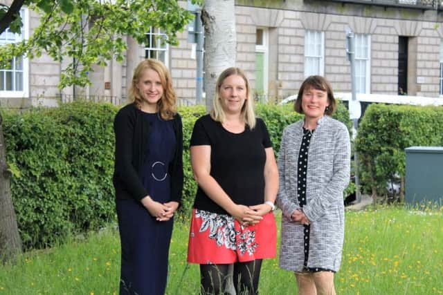 Left to right: Annie Diamond (director), Nathalie Agnew (managing director), Rosemary Gallagher (director) at Relative PR. Picture: Contributed