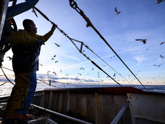 A fishing vessel has collided with a tanker off the Ayrshire coast