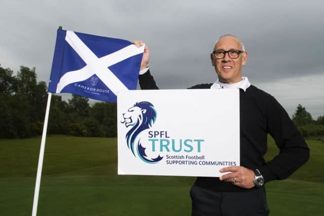 Rangers great Mark Hateley promotes mental health awareness at the SPFL Trust golf day. Picture: Paul Devlin/SNS
