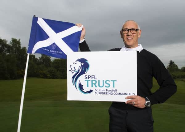 Rangers great Mark Hateley promotes mental health awareness at the SPFL Trust golf day. Picture: Paul Devlin/SNS