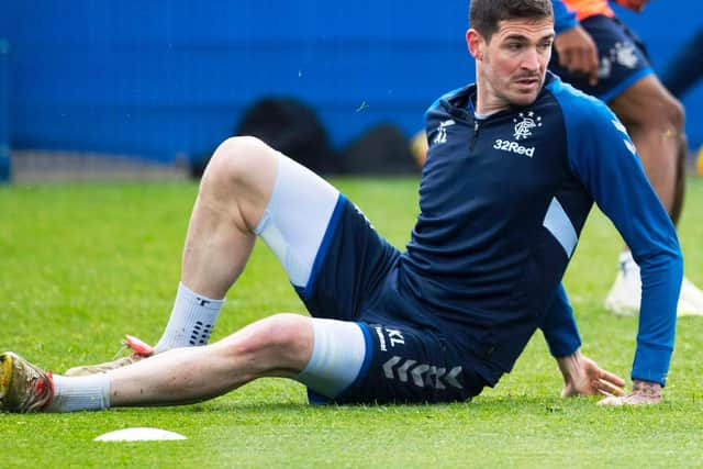 Kyle Lafferty will likely leave Rangers this summer. He will return to the club this weekend to talk terms over his departure with Steven Gerrard not seeing the Northern Irishman as part of his plans. (PA)