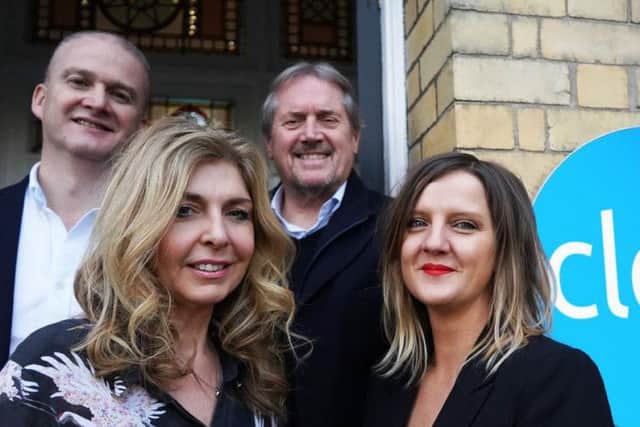 Clear Marketing Communications team: (from left) Matthew Mitchell, Elaine Cunningham Jim Smith and Gemma Stirling. Picture: Contributed