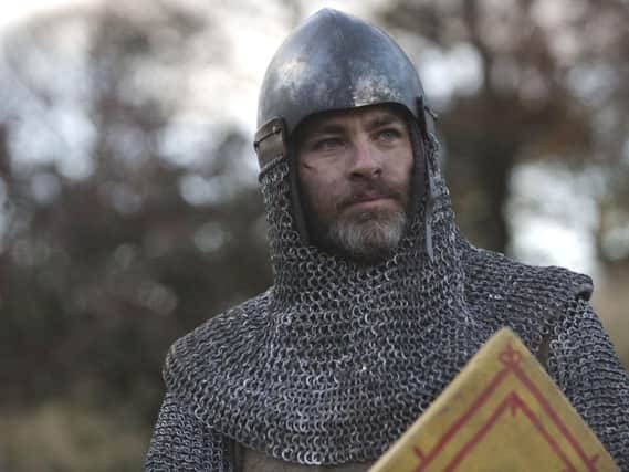 Chris Pine as Robert the Bruce in Outlaw King, released on Netflix last year. Picture: PA