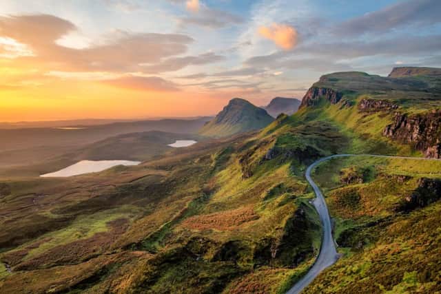 Slow down and take time to appreciate the sunrise at Quiraing on the Isle of Skye