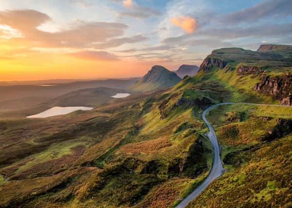 Slow down and take time to appreciate the sunrise at Quiraing on the Isle of Skye