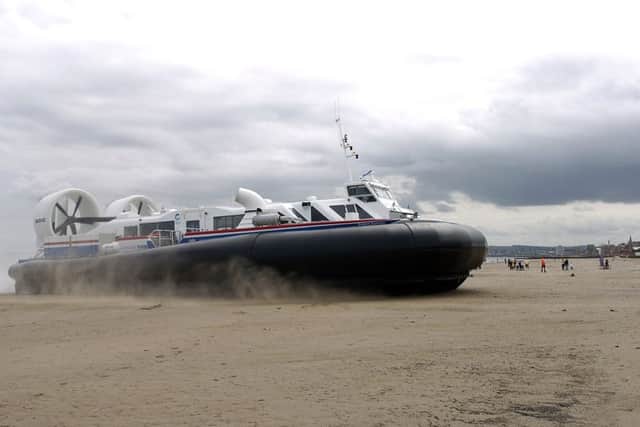 The hovercraft carried 32,000 people during the two-week trial. Picture: Ian Rutherford