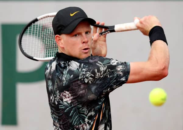 Kyle Edmund is battling to be fit in time for Wimbledon. Picture: Getty.