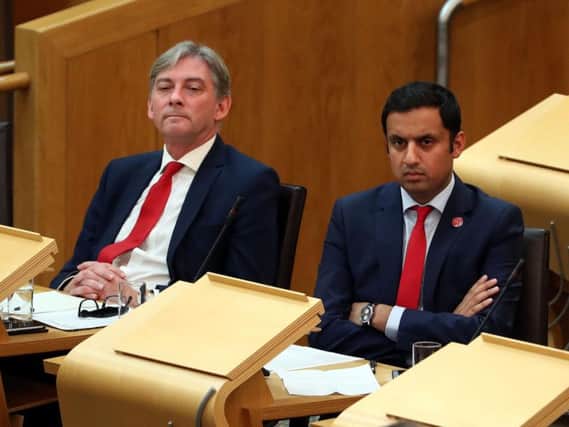Anas Sarwar (right) with Scottish Labour leader Richard Leonard. Picture: PA