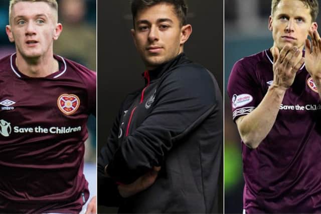 Christophe Berra (35), Jamie Brandon (5), Harry Cochrane (6), Marcus Godinho (13), Aaron Hickey (2), Andrew Irving (2), Callumn Morrison (20) and Connor Smith (2).