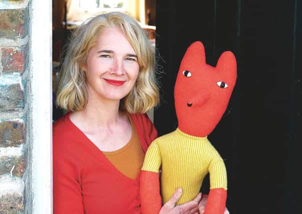 Donna Wilson and Cyril Squirrel Fox at home in London, as the designer prepares to bring her Creatures, ceramics and clothing to Scotland with a pop-up sample sale in Edinburgh this month. Picture: Debra Hurford Brown