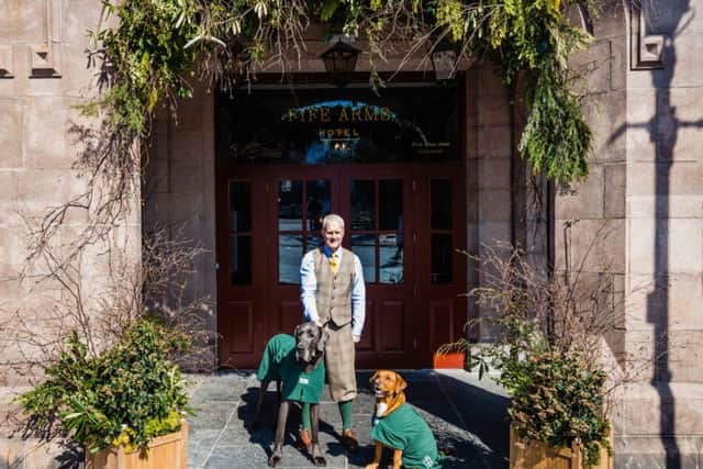 Dogrobes, whose coats dry a dogs fur in about 30 minutes, has inked a deal with the Braemar hotel. Picture: Contributed
