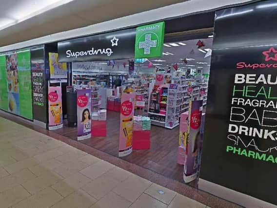 The incident took place at the Superdrug in Overgate Shopping Centre, Dundee. Picture: Google Map