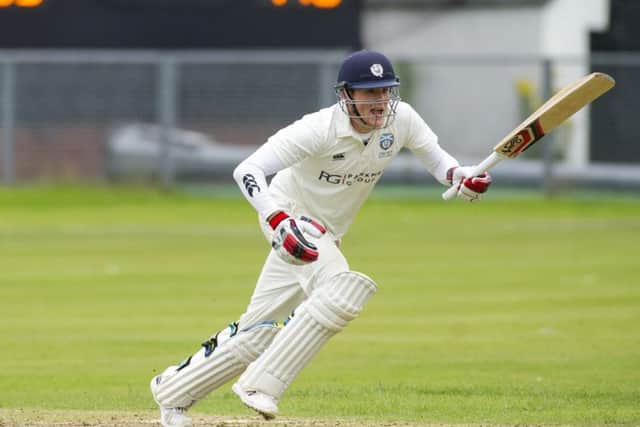 Michael Leask embarked on an unbroken century stand with Chris Greaves to help Forfarshire to victory. File picture: Donald MacLeod