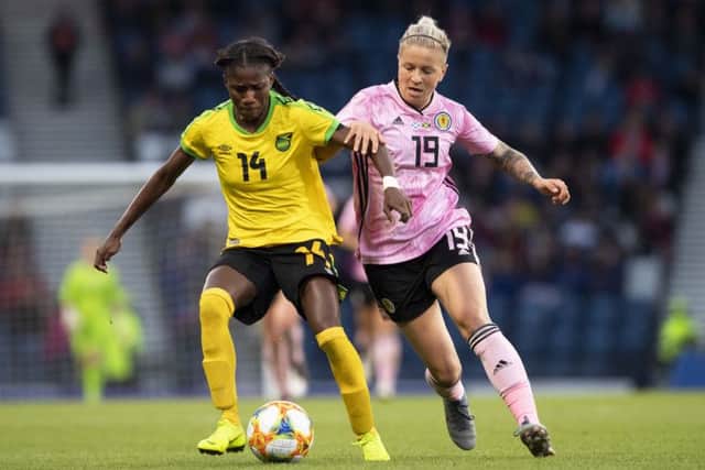 Lana Clelland in action at Hampden last week. Picture: SNS.