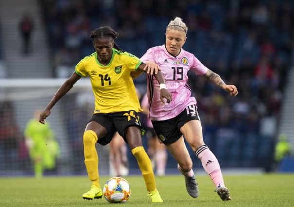 Lana Clelland in action at Hampden last week. Picture: SNS.