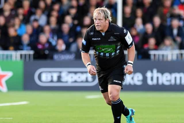 Petrus du Plessis in action for Glasgow Warriors
