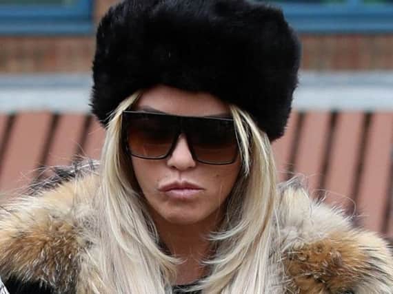 Katie Price changed her plea. Picture: PA