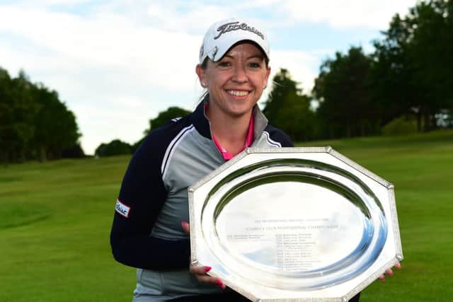 Heather MacRae with the  Women's PGA Professional Championship trophy. Picture: Richard Martin-Roberts/Getty