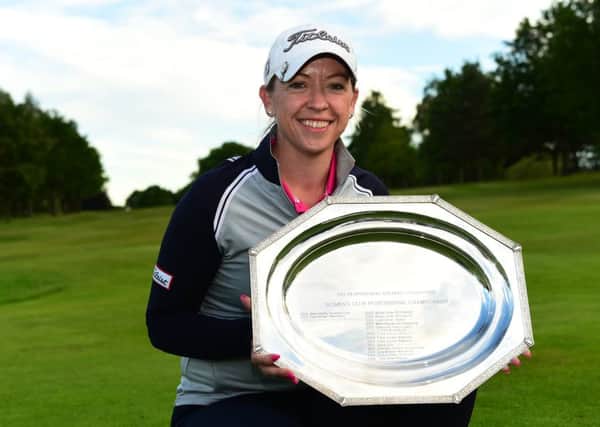 Heather MacRae with the  Women's PGA Professional Championship trophy. Picture: Richard Martin-Roberts/Getty