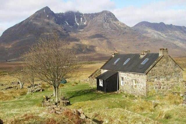 This bothy can be found in Fisherfield Forest and is often used as a stop-off by travellers hiking the Munros. Stop off here and you'll find an open fire and stunning views all around.