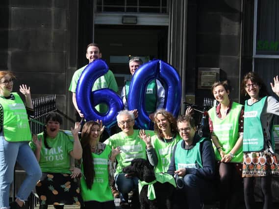The Samaritans took their first phone call in Edinburgh 60 years ago.