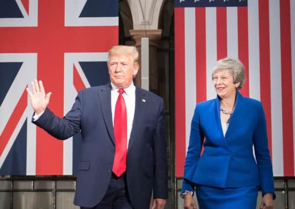 Prime Minister Theresa May and US President Donald Trump during their joint press conference. Picture: PA