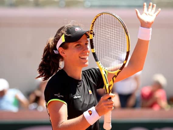 Johanna Konta will compete for a place in the final of the French Open.