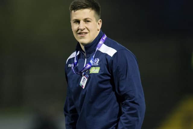 Murphy Walker crossed the line for Scotland but was frustrated by the final outcome. Picture: SNS.