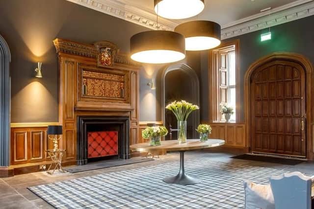 The new owners can enjoy the grand entrance of the historic building