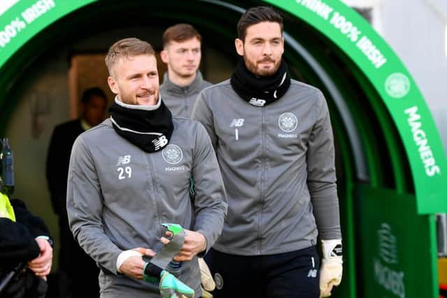 Scott Bain and Craig Gordon both had their share of games for Celtic this season. Picture: SNS