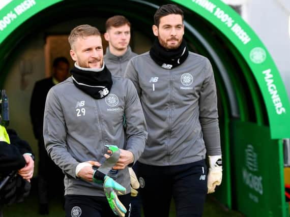 Scott Bain and Craig Gordon both had their share of games for Celtic this season. Picture: SNS