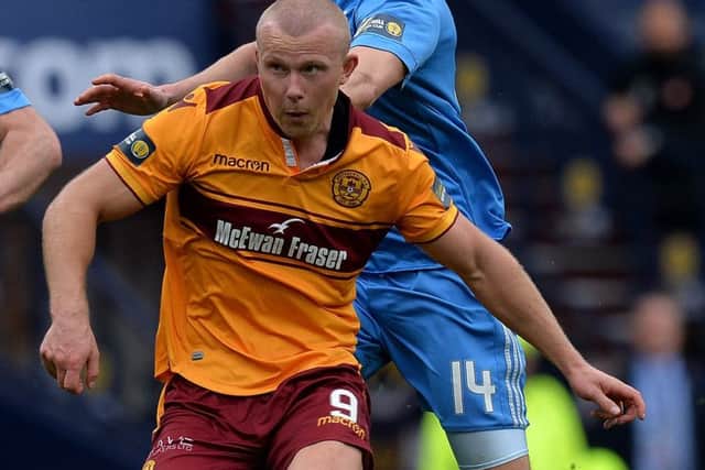 Curtis Main scored for Motherwell against Aberdeen in the 2018  Scottish Cup semi-final. Picture: Mark Runnacles/Getty