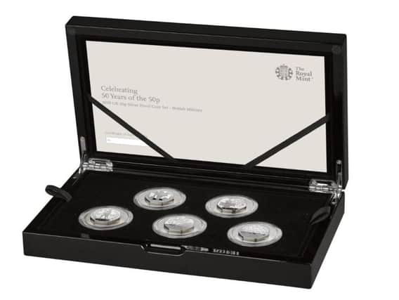 The military set includes five 50p coins recalling some of the most epic battles from Britain's past (Photo: Royal Mint)